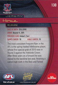 2015 Select AFL Honours Series 2 #130 Jeremy Howe Back